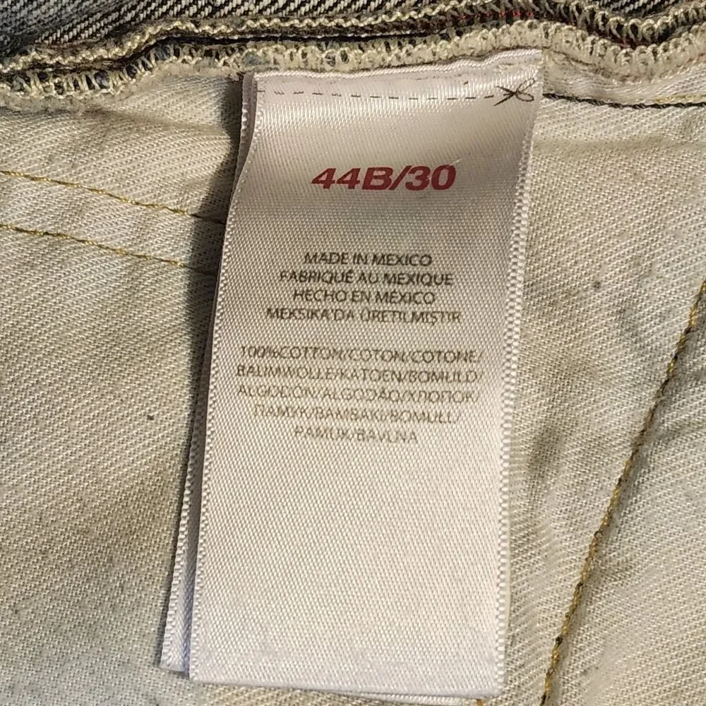 VTG Polo Ralph Lauren Authentic Dungarees Jeans Mens 44bx30 Loose Straight Y2K